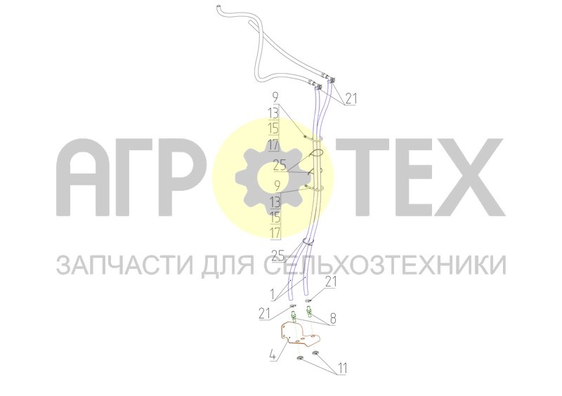 Чертеж Коммуникации слива (S300.05.00.530-01)